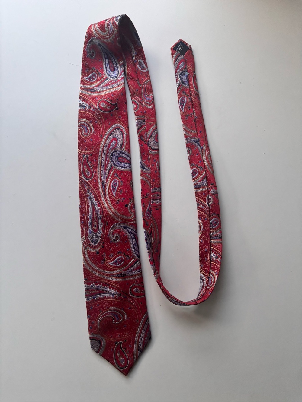Forsyth of Canada Red Paisley Silk Tie